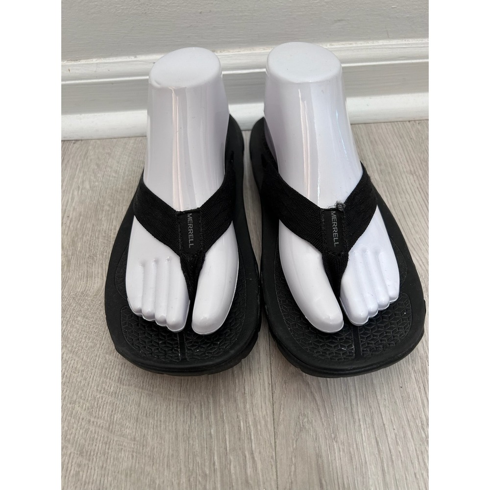 Merrell Bravada Cord Wrap Black Athletic Thong Sandals Vibram Womens 10 Comfort